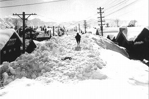 昭和の大雪時の光景