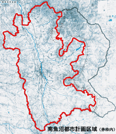 （地図）南魚沼都市計画区域