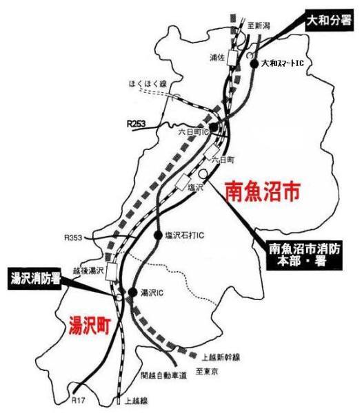 （地図）管内概略図