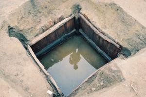 御館遺跡出土の井戸