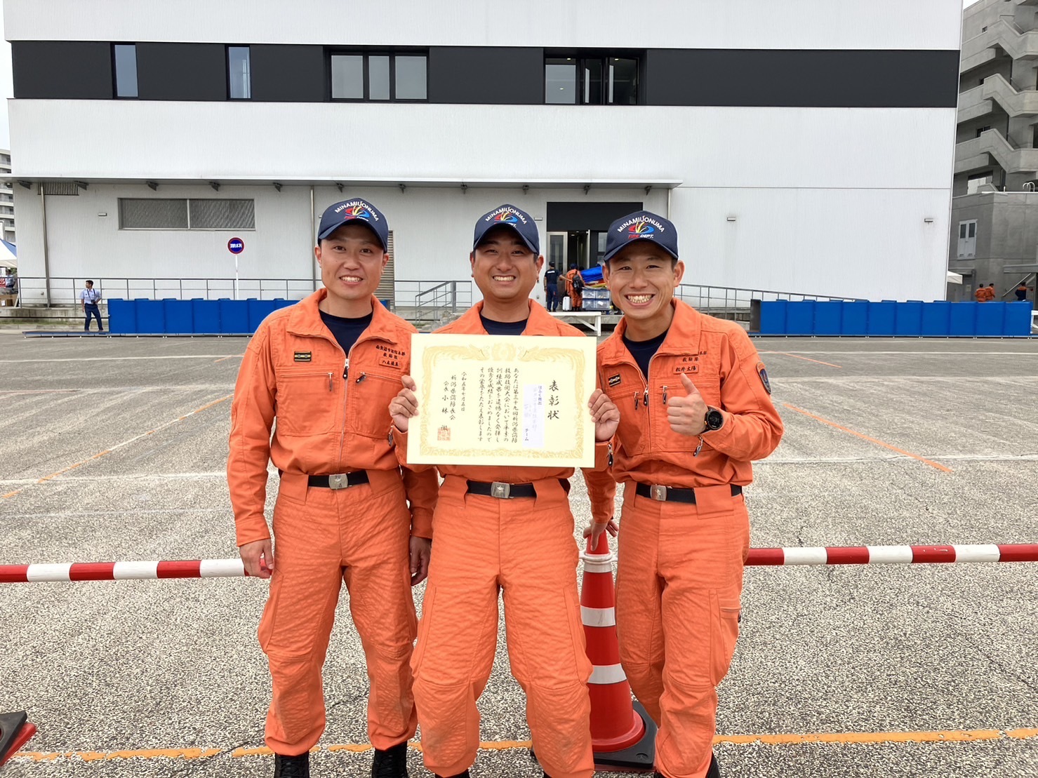 優勝した3人