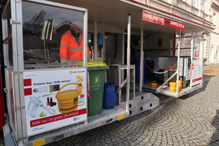 ザルツブルグの移動式資源ごみ回収所