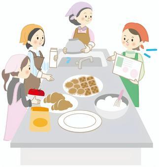 料理教室のイラスト