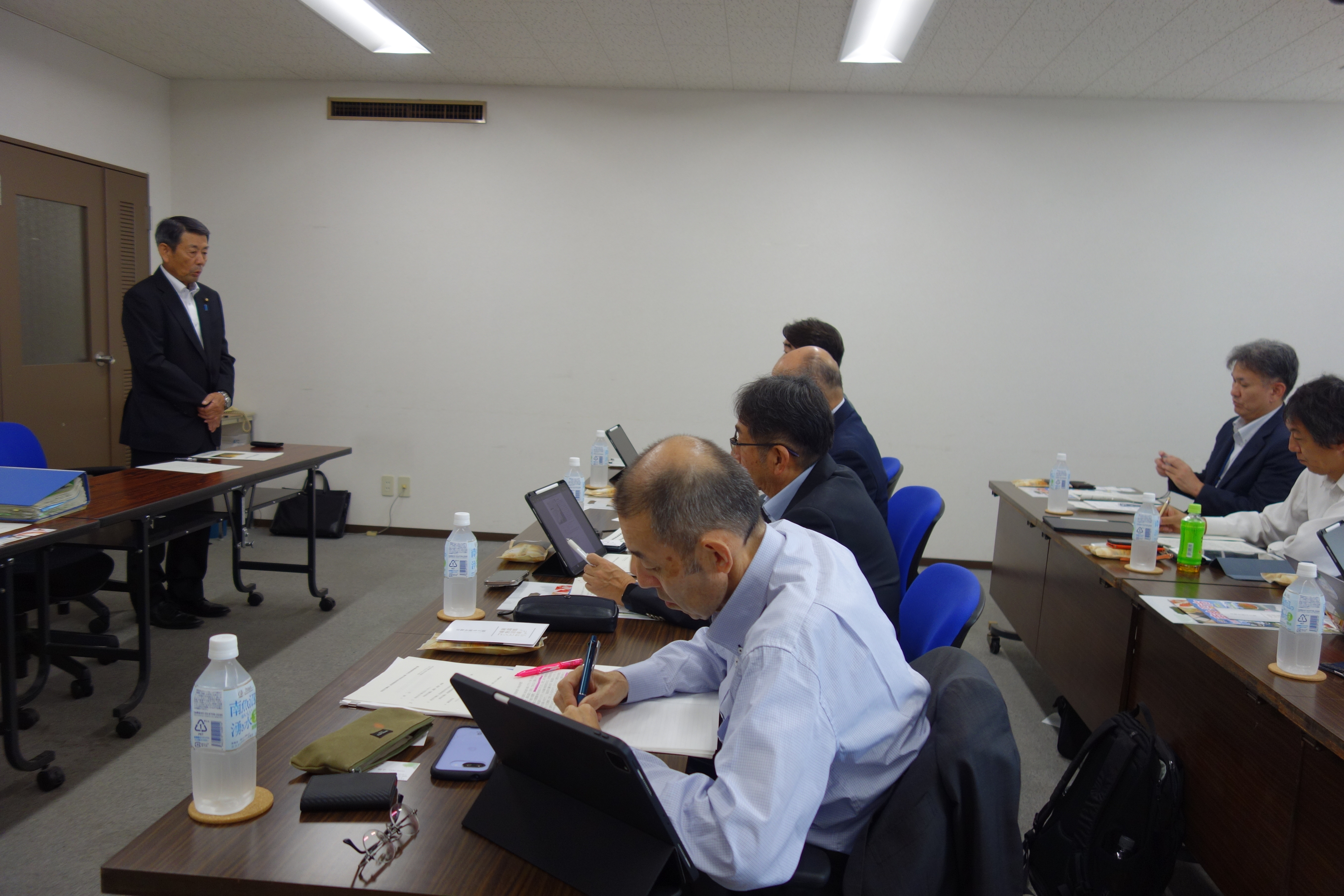 説明を受ける栗原市議会議員のみなさん②