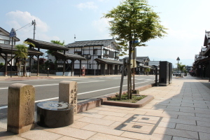 歩道と街路樹