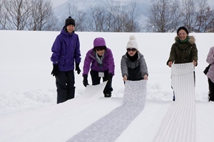 雪さらし体験