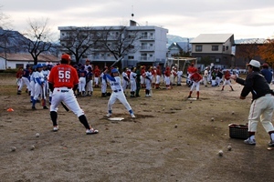 野球教室、バッティングの指導