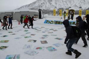 でっこい雪国かるた大会の様子