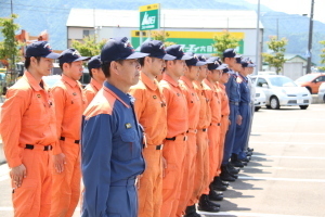 訓練を実施した南魚沼市消防本部職員