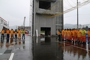 訓練を実施した南魚沼市消防本部職員