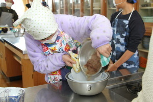 調理実習の状況