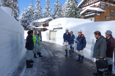 除雪状況の現地調査