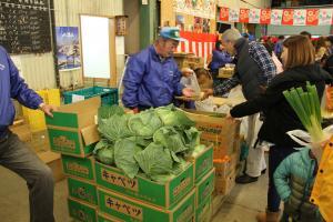 野菜売り場の様子