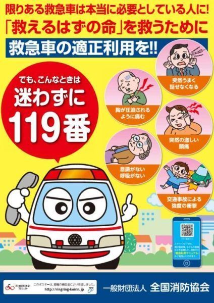 救急車の適正利用ポスター