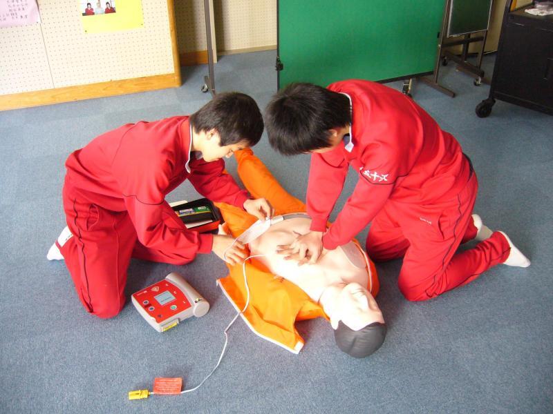 （写真）救命講習会の様子