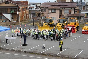 除雪出動式の様子