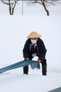 雪ざらしの様子