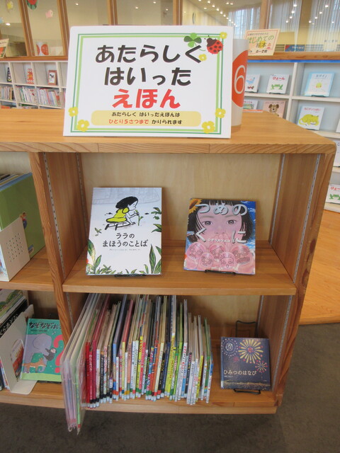 あたらしくはいったえほん.JPG