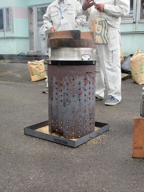 着火後のぬか釜